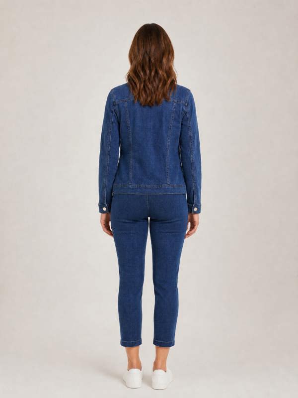 PennyPlain Cropped Jeggings -Blue Wash