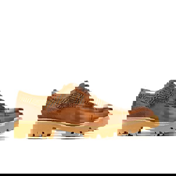 Embassy London Resident - Brown & Tan - Men's leather dressy shoe with toe cap and brogue details