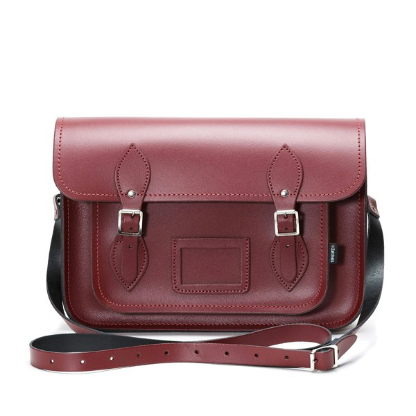 Zatchels Handmade Leather Satchel - Oxblood Red