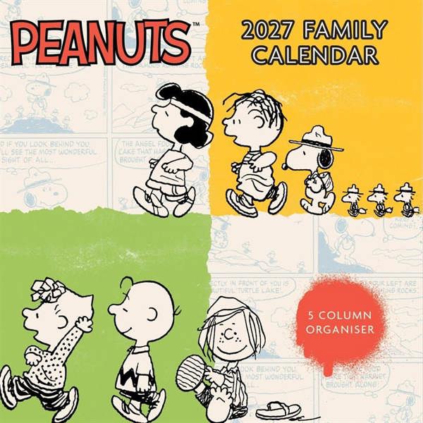 Peanuts Family Planner 2027, Family Planners, Month To View, Humour, Gift