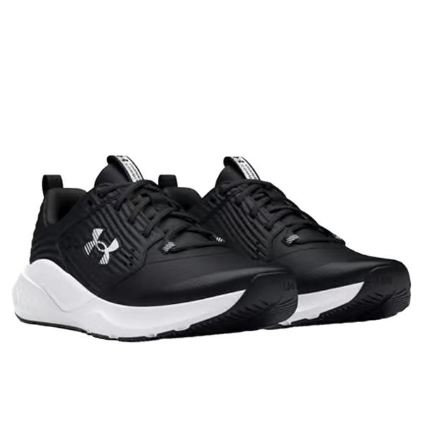 Under Armour Unisex Adult Charged Commit TR4 Trainers - Black/White - 