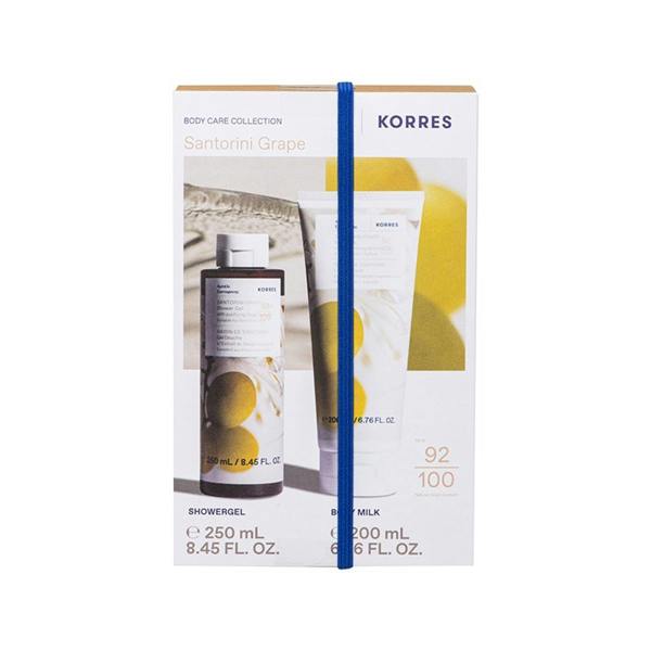 Korres Santorini Grape Shower Gel Body Milk Duo