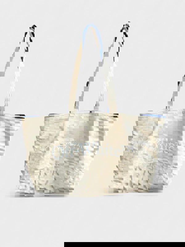 Off-White Reversible Tote Bag Beige Blue