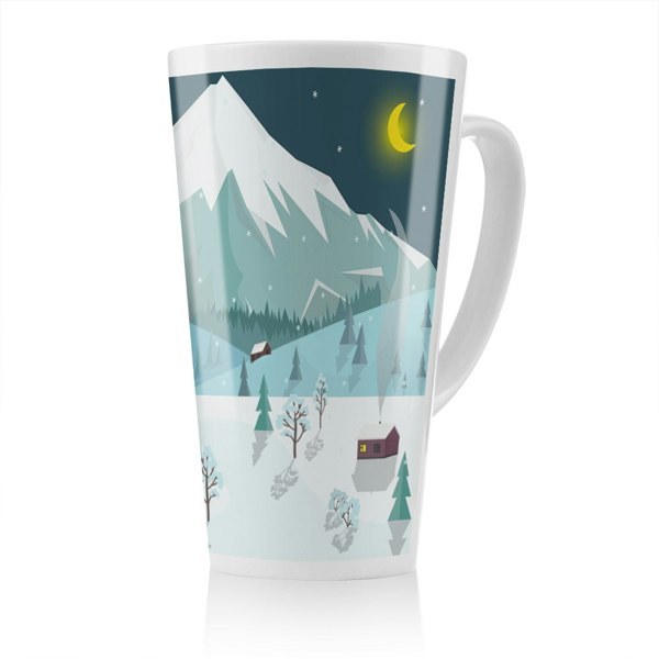 Benjamin Tate Design Winter Landscape Dining Latte Mug