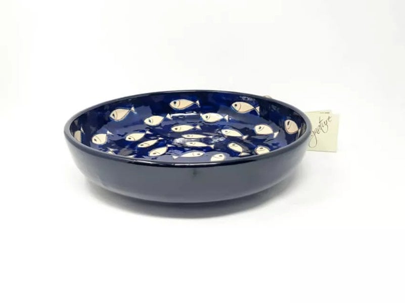 Signature - Blue & White Fish - Large Bowl