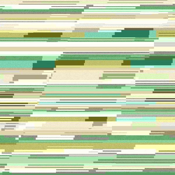 Hoopla Walls Horizontal Stripe - Green 10m Wallpaper