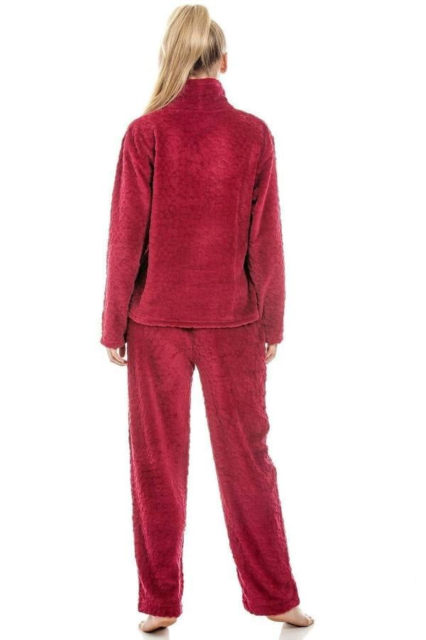 Womens Supersoft Fleece Pyjama Sets