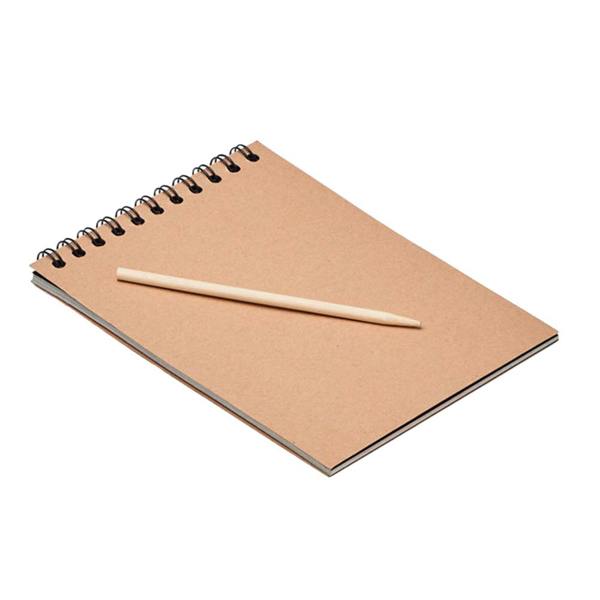 MidOcean Black Paper Notebook - Wood - 