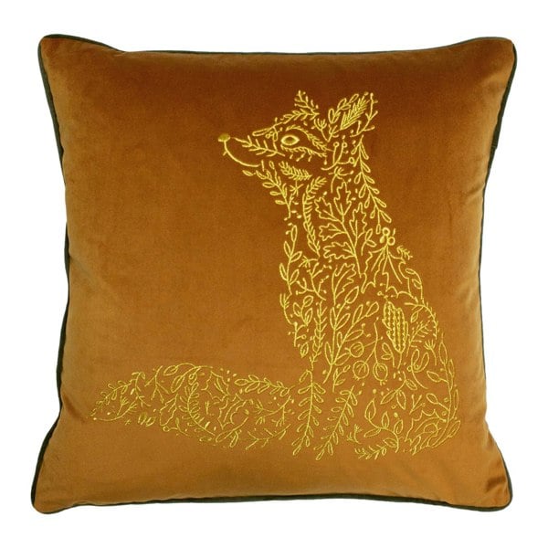 Furn Forest Fauna Fox Cushion Cover - Rust/Mink