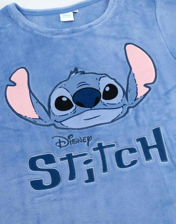 Disney Lilo & Stitch Womens Blue Character Long Sleeve Long Leg Pyjama Set