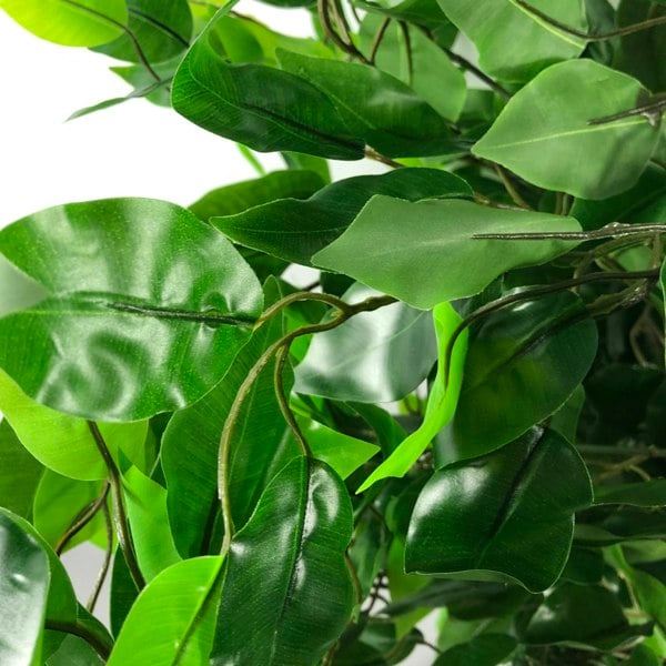 Leaf 90cm Artificial Ficus Tree Bush - Large Bushy Plant