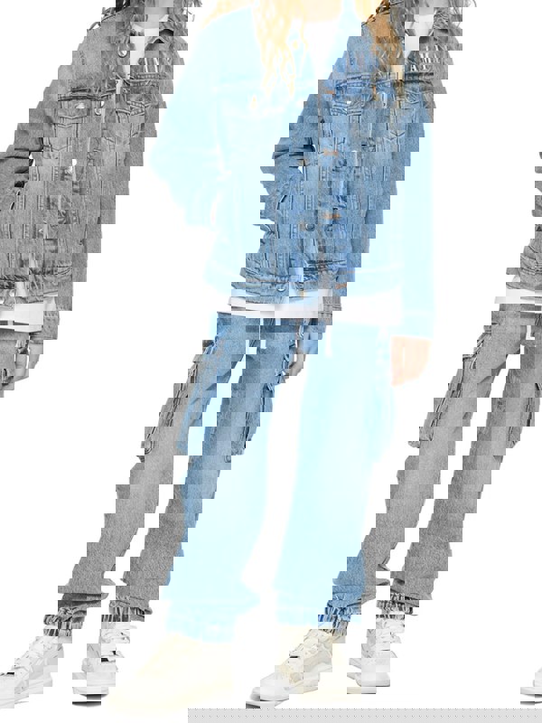 Amiri Kids Denim Trucker Jacket – Light Denim