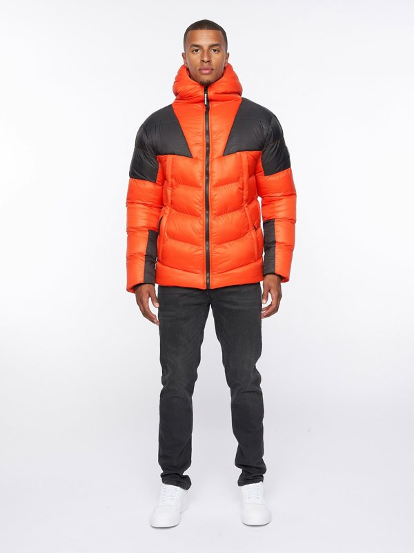 Duck and Cover Raymax Padded Jacket Orange