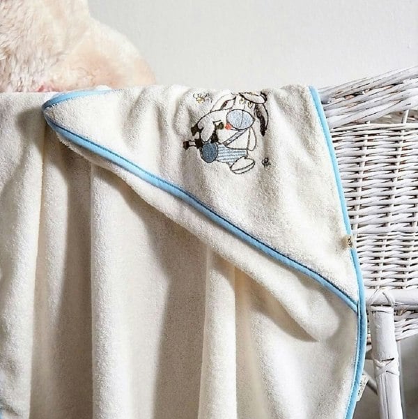 Cotton and Olive Gus Organic Cotton Baby Poncho Set