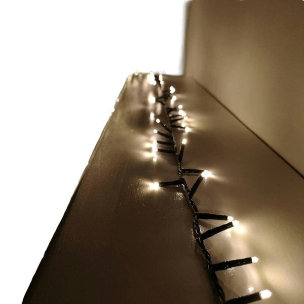 Samuel Alexander 1000 LED 25m Indoor Outdoor Christmas Multi Function Mains Operated String Lights with Timer in in Warm White