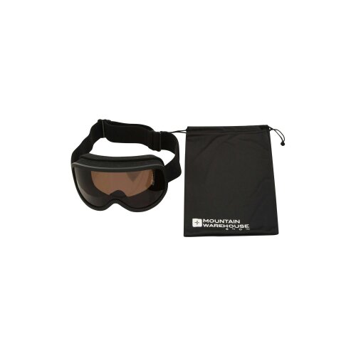 Mountain Warehouse Unisex Adult Ski Goggles - Black - One Size - Black