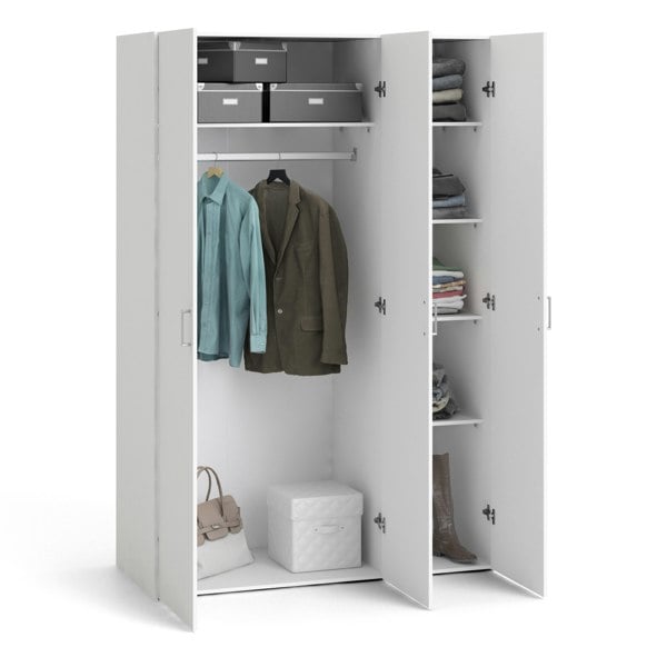 Furniture To Go Space Wardrobe with 3 doors White 1750