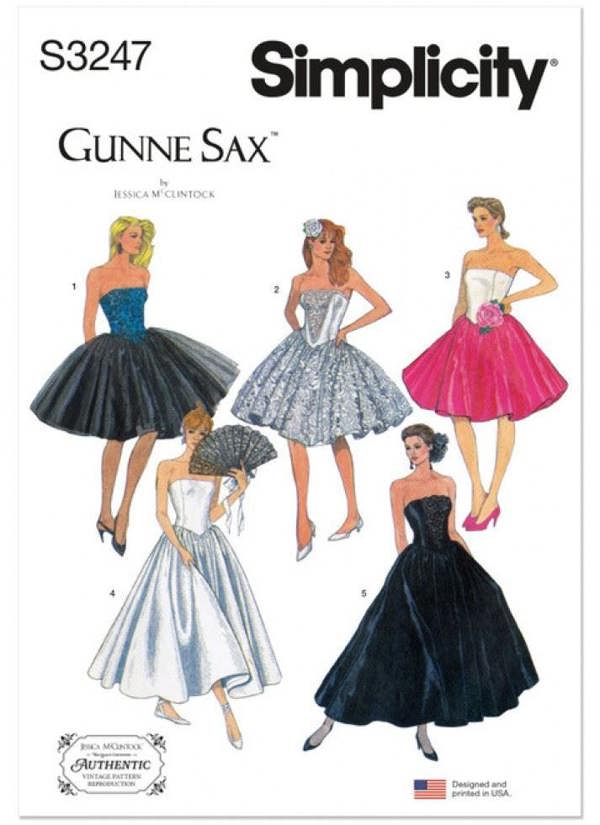 Simplicity Sewing Pattern 3247, Dresses, Vintage Style for Women, H5 (6-8-10-12-14) - Intermediate