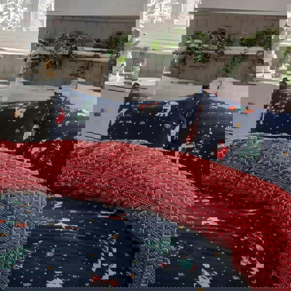 Smart Living Luxury Polar Bears Flannelette Duvet Cover With Pillowcase