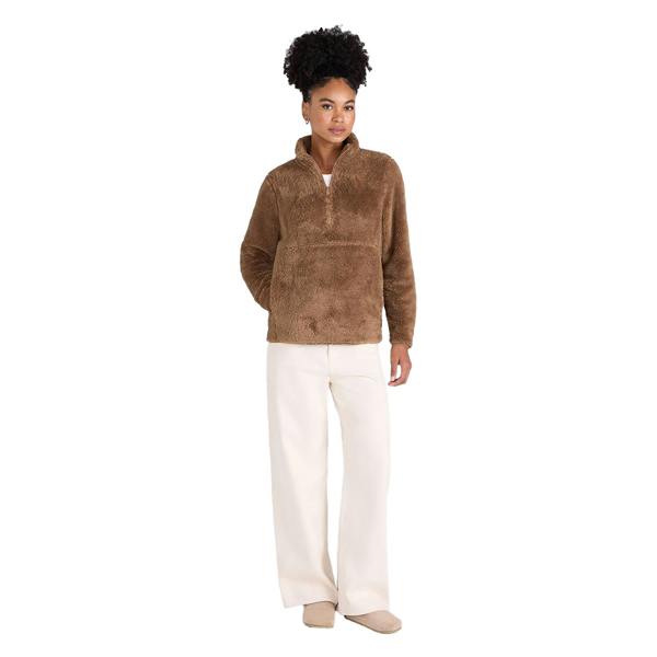 Animal Womens/Ladies Teddy Fleece Half Zip Jacket - Tan - 