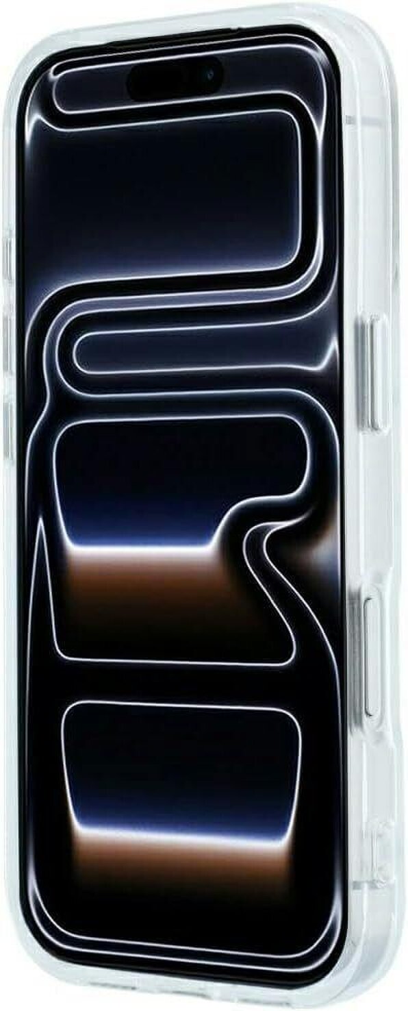 Karl Lagerfeld IML Rhinestones Allover and Electroplated Logo Case for iPhone 17/18 Pro 6.3" White - KLHCP18L6HCRDKLH