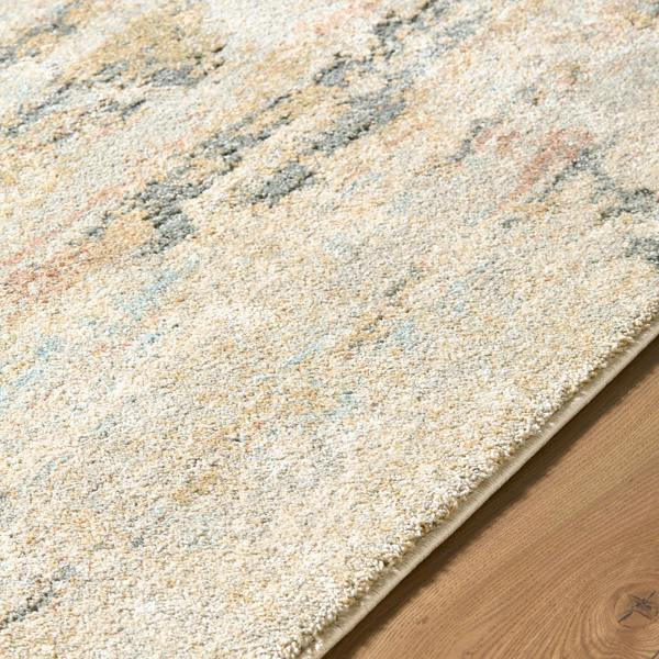 Livabliss Avellino-Abstract Beige Grey Blue Modern Marble High Pile Rug
