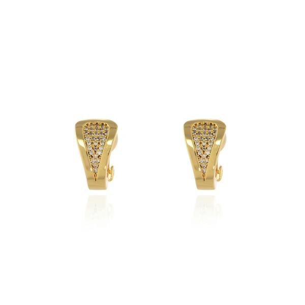 Cachet London Talli Gold Clip On Earrings