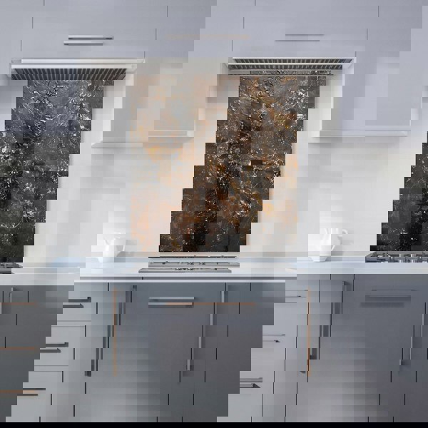 Warren Reed - Designer Bronze Quartz Effect Kitchen Splashback