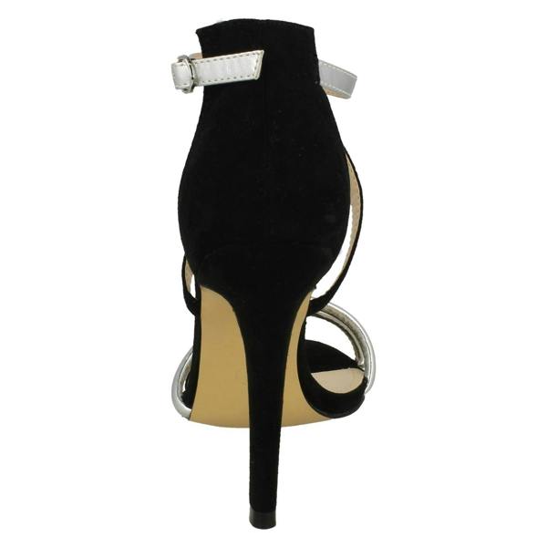 Anne Michelle Ladies Anne Michelle High Heel Strappy Mule Sandals