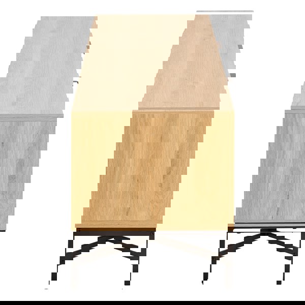 Furniture To Go Jaipur TV Unit With 3 Doors 176cm Wide in Oak