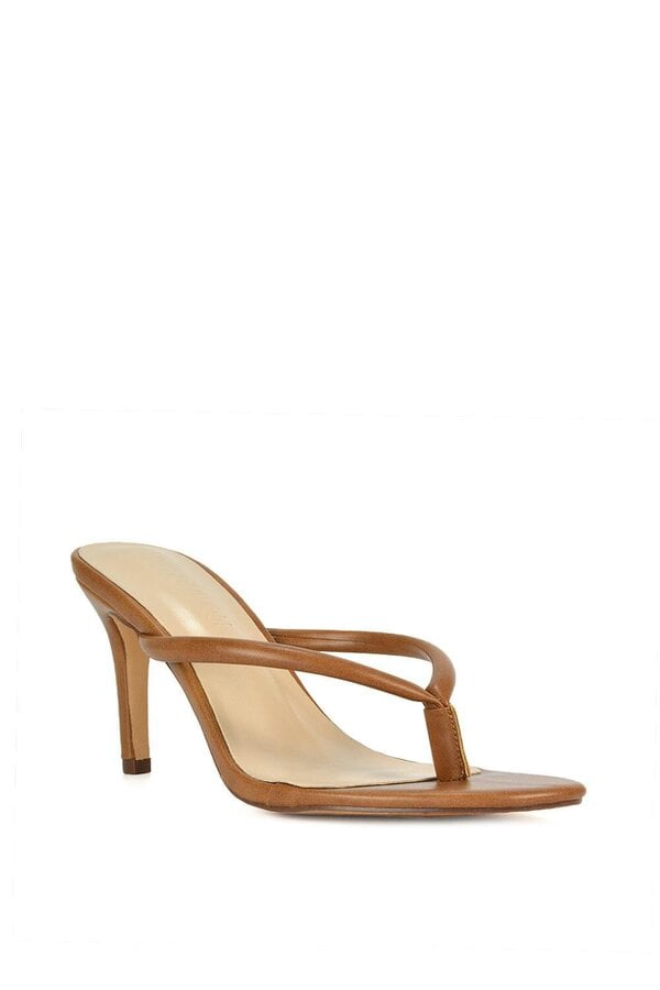XY LONDON Stiletto High Heel Mules With Thong Strap
