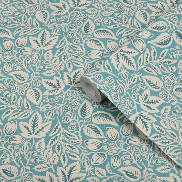 Superfresco Easy Rustling Leaves Teal Wallpaper