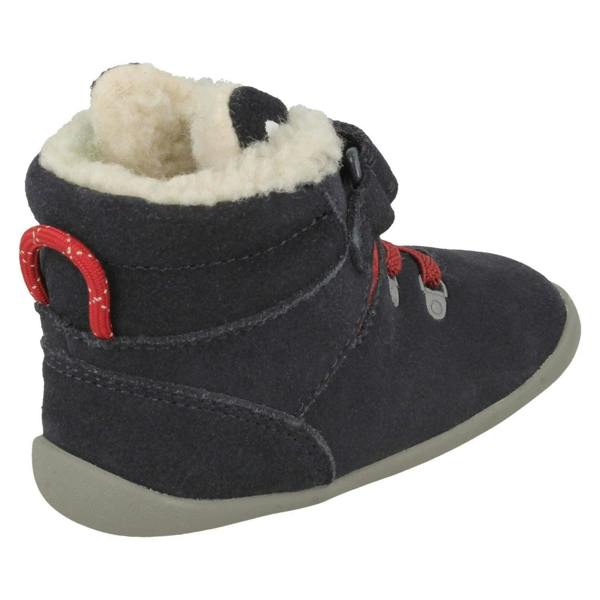 Clarks Childrens Clarks Fox Detailed Ankle Boots Roamer Snug T