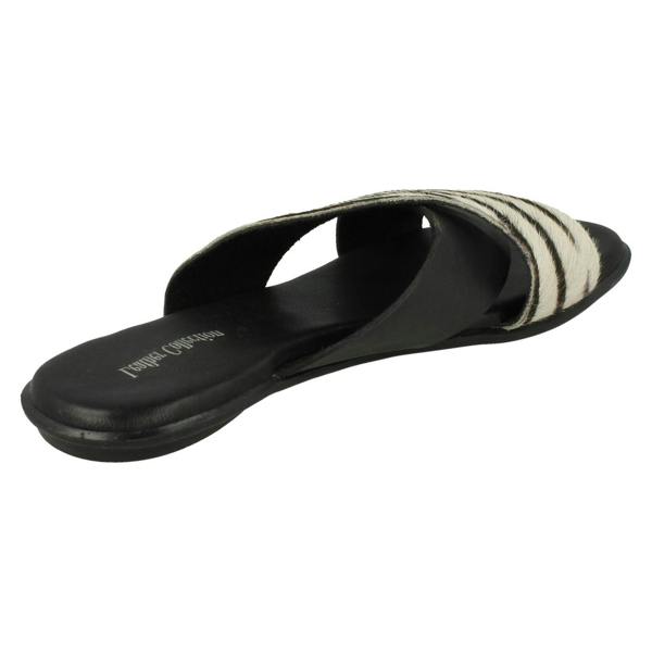 Leather Collection Ladies Leather Collection X Strap Vamp Sandals