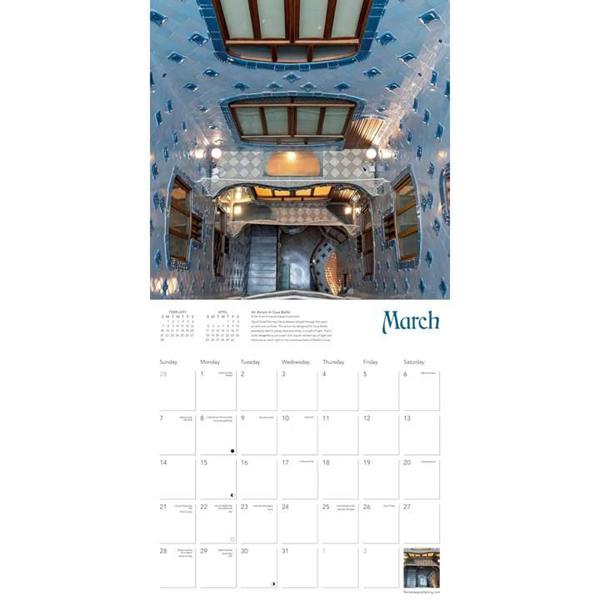 Gaudi Calendar 2027, Wall Calendars, Month To View, Art, Gift