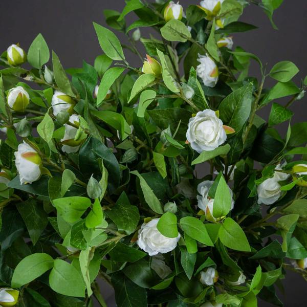 Wyld Haus Set of 3 Artificial Flowers Cream Gardenia Stems