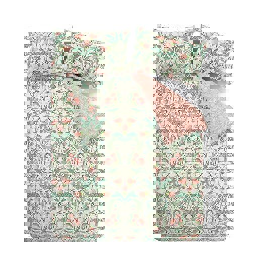 Catherine Lansfield Clarence Floral Green Duvet Cover Set