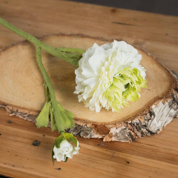 Wyld Haus Set of 3 Artificial Flowers Green Ranunculus Spray