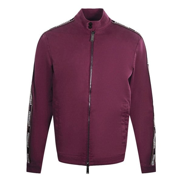 Dsquared2 Taped Sleeves Dark Burgundy Jacket