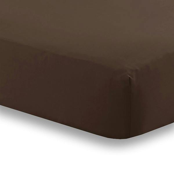 Percale 16" Fitted Sheet - Chocolate - Single