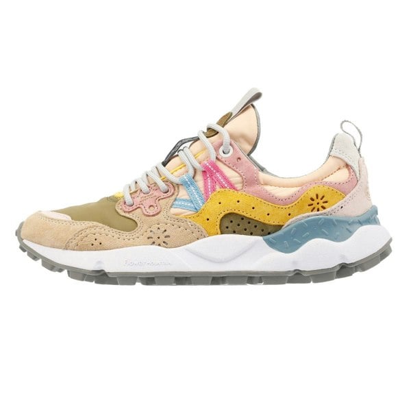 Flower Mountain Yamano 3 Women's Trainers - Khaki/Pink