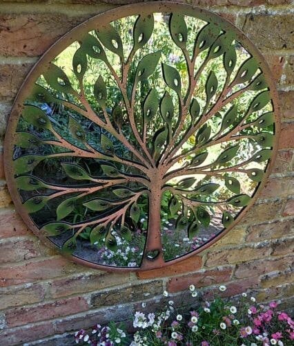 Inspirational Gifting Tree of Life Garden Mirror Screen 64cm Diameter