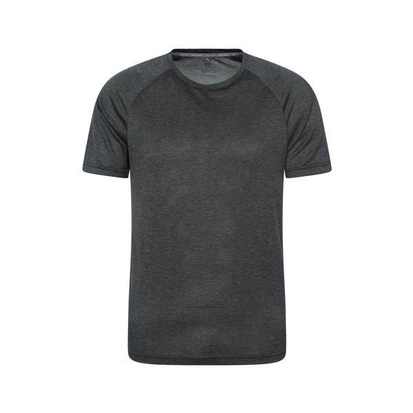 Mountain Warehouse Mens Pulse IsoCool Short-Sleeved T-Shirt - Dark Grey - 