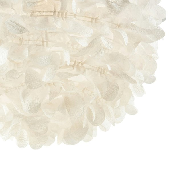 Chic Designer 30cm Pendant Light Shade with White Fabric Folded Petals Image 5
