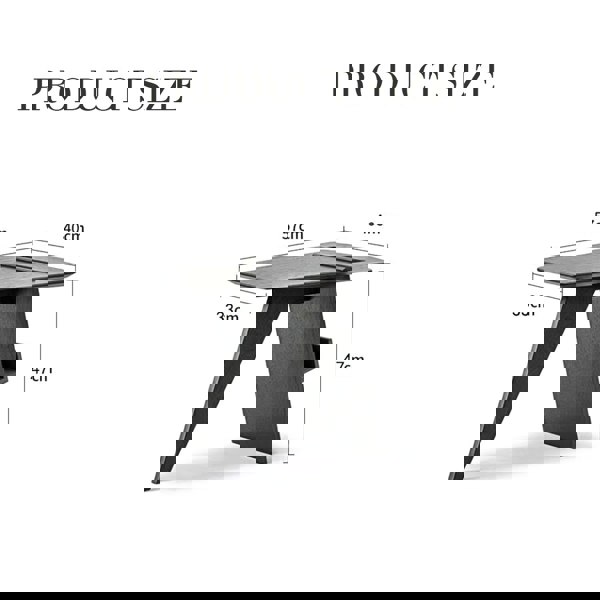 Pallas Side Table, With Magazine Rack-Weilai Concept-Weilai Concept