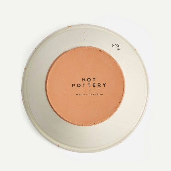 Hot Pottery Nut Bowl Burnt Orange