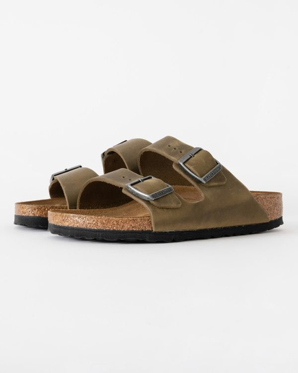 Birkenstock Arizona Sandals In Khaki