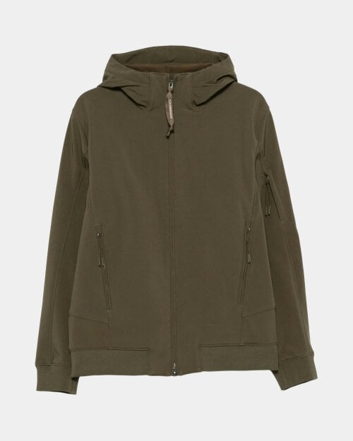 C.P. Company Lens C.P. Shell-R Mens Hooded Jacket - Ivy Green 683