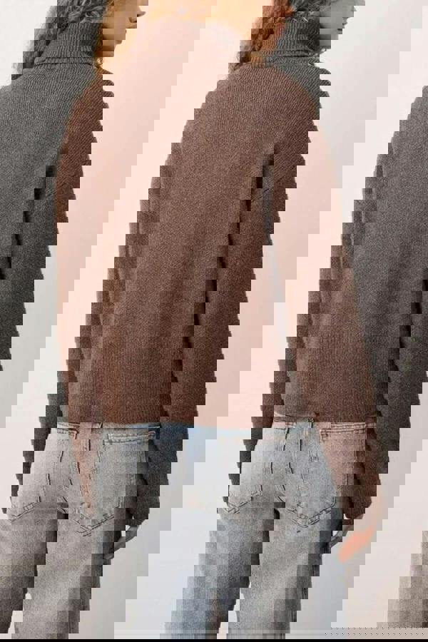 WOVCOR Soft Textured Oversize Knit Cardigan with Zipper