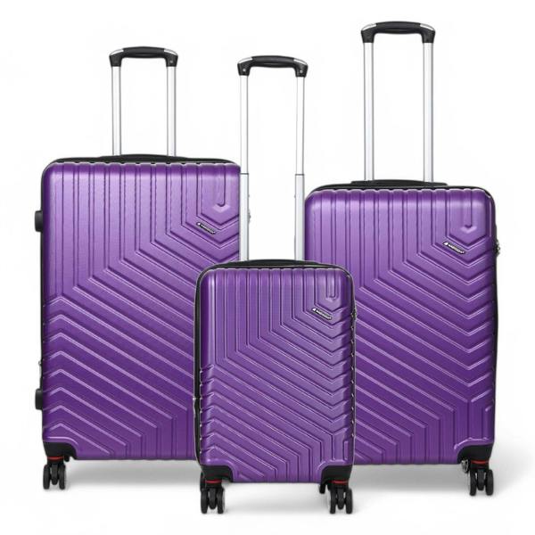 Snowball Expandable Hard Shell 8 Wheels Luggage Travel Cabin Bags Suitcase Set